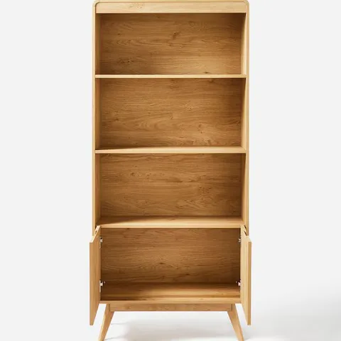 OSLO BOOKCASE OAK EFFECT (2 BOXES)