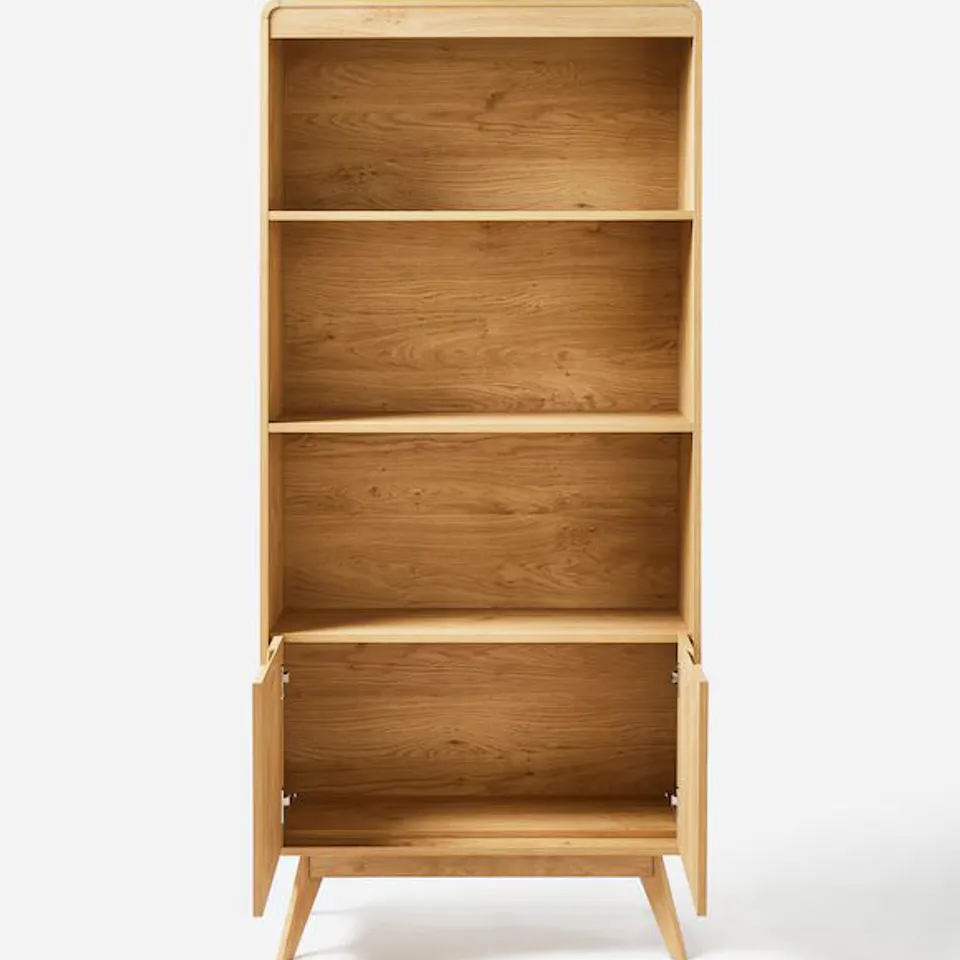 OSLO BOOKCASE OAK EFFECT (2 BOXES)