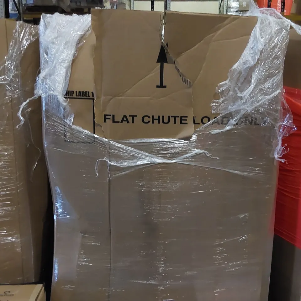 PALLET OF ASSORTED ITEMS INCLUDING: CERAMIC HEATER, WALL SHELF, SUITCASE, KITCHEN UTENSIL ORGANIZER