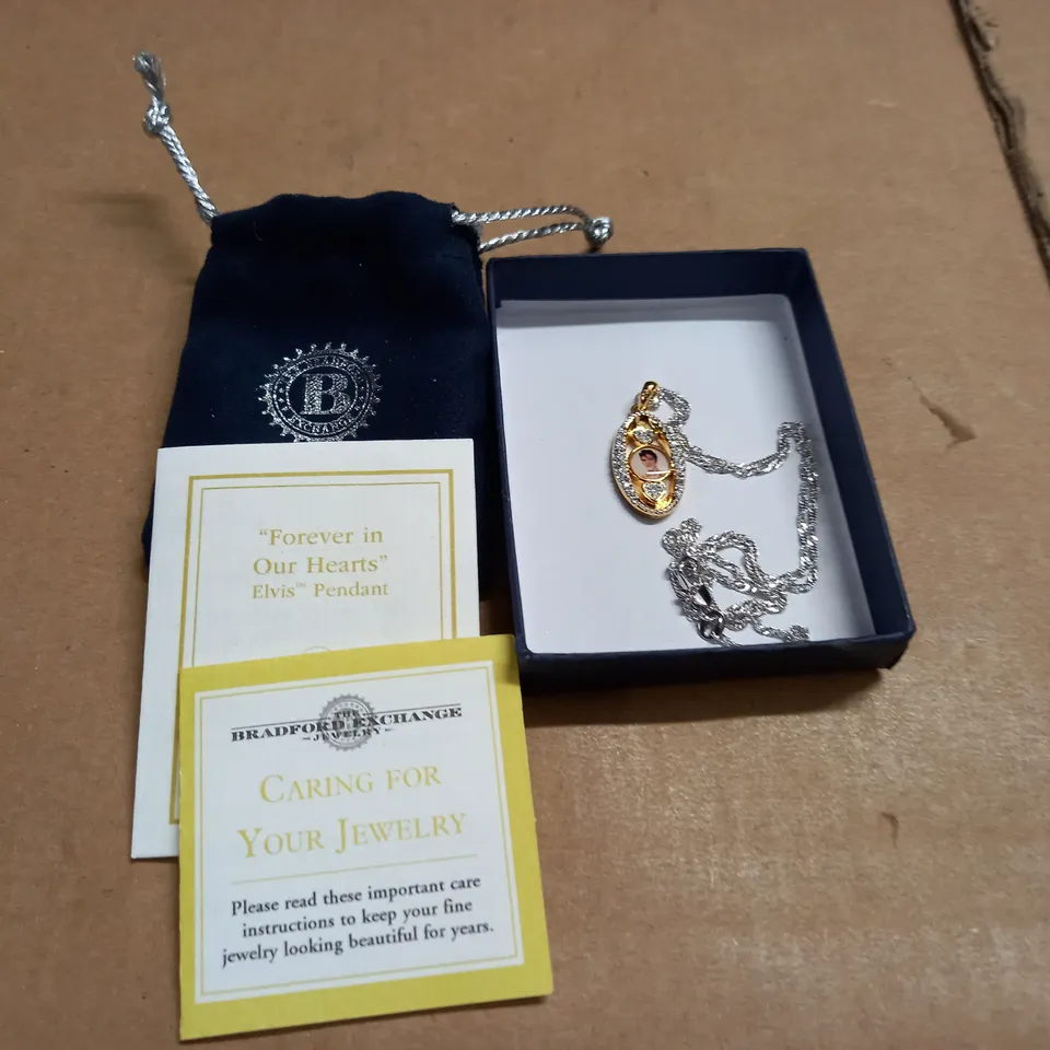 BOXED BRADFORD EXCHANGE ELVIS NECKLACE