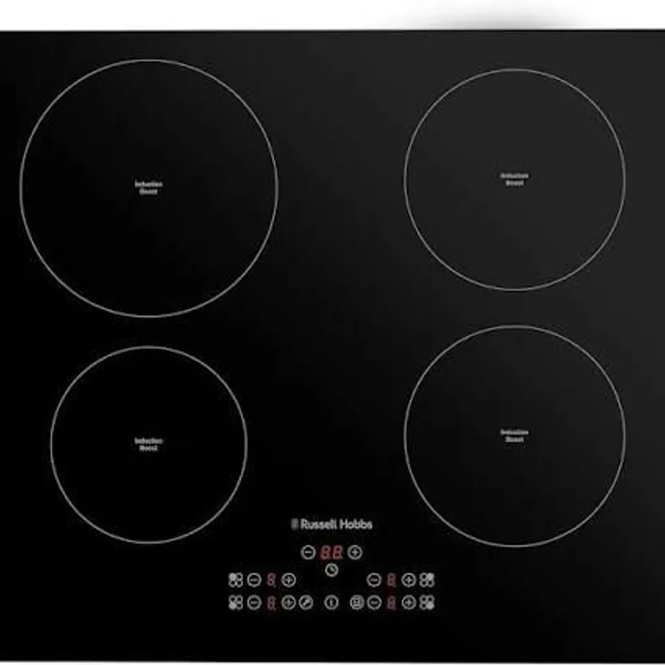 BOXED RUSSELL HOBBS RH60IH2B413B 59cm ELECTRIC INDUCTION HOB - BLACK