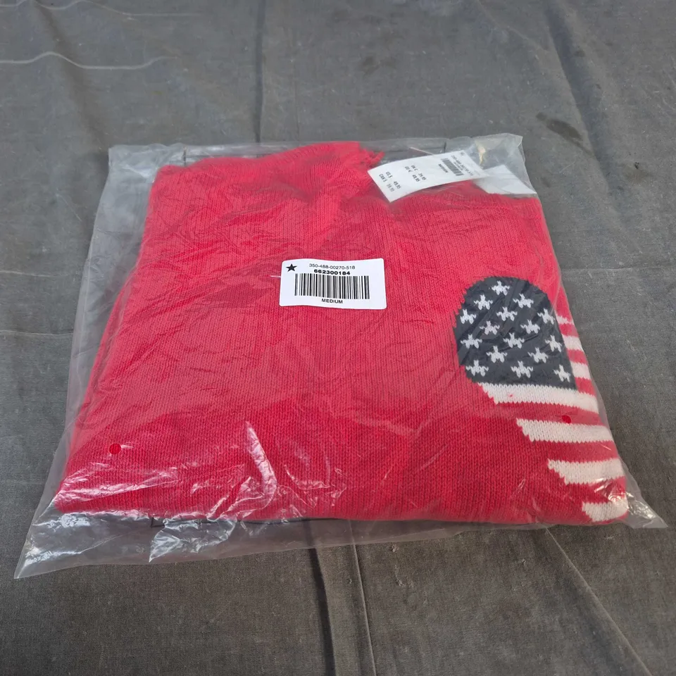 BAGGED HOLLISTER KNITTED JUMPER - SIZE M