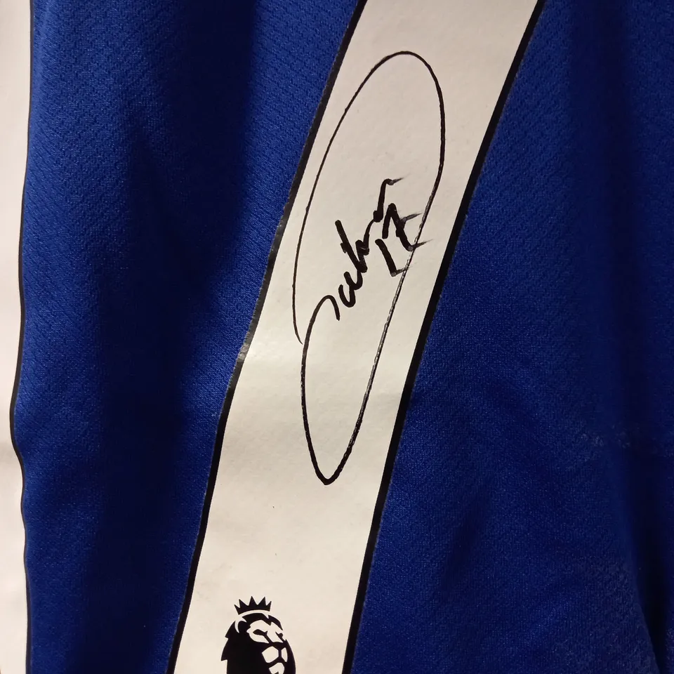 CHELSEA 2022-23 HOME SHIRT STERLING 17 WITH SIGNATURE, MENS MEDIUM