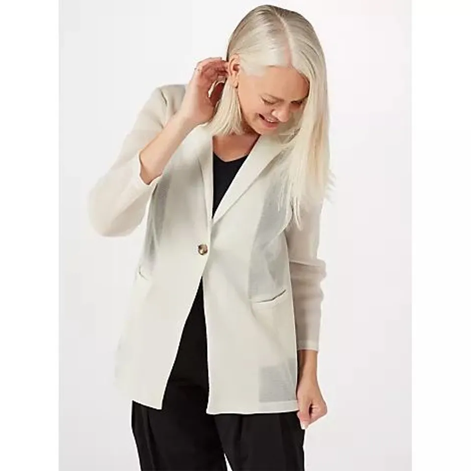 WYNNELAYERS MESH BLAZER IN CANVAS SIZE XL