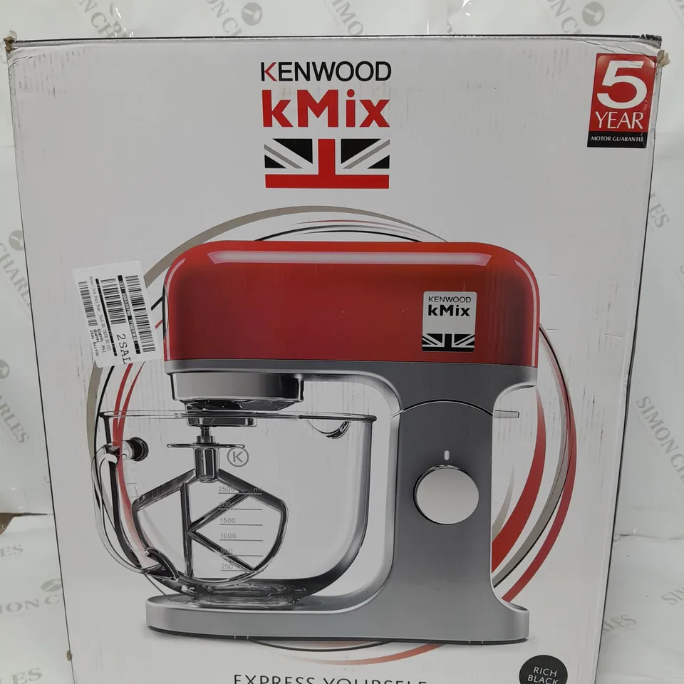 BOXED KENWOOD KMIX STAND MIXER - BLACK  RRP £429.99