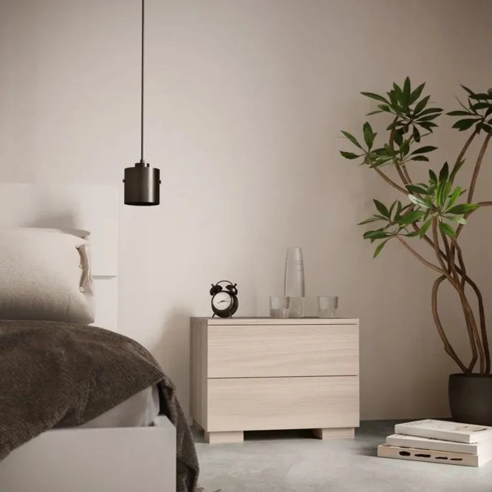 BOXED LEONARDO - MODERN ASSEMBLED NIGHTSTAND