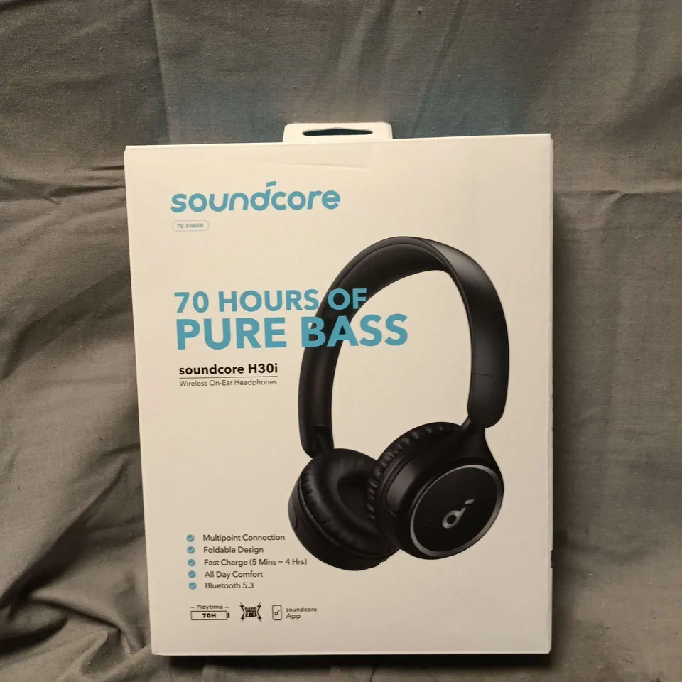 SEALED SOUNDCORE H30I PURE BASS WIRELESS HEADPHONES 