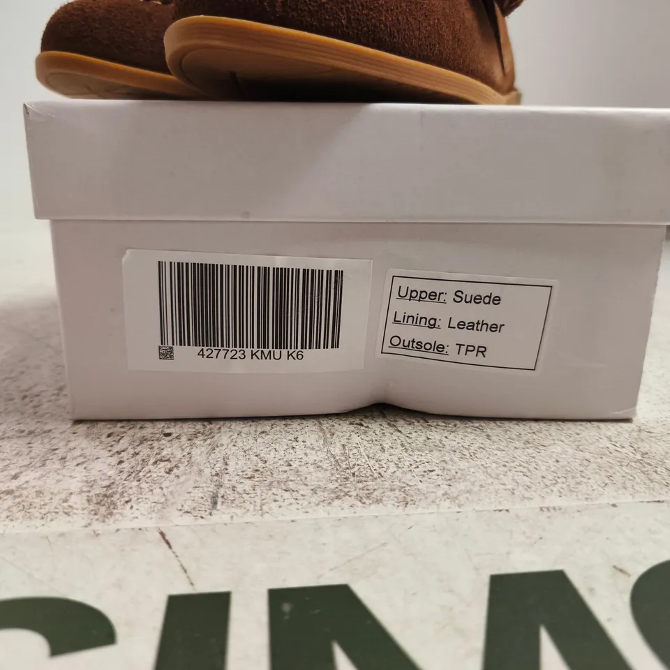 BEN DE LISI BROWN SUEDE SLIP-ON MULES (WOMEN'S) – UK 6