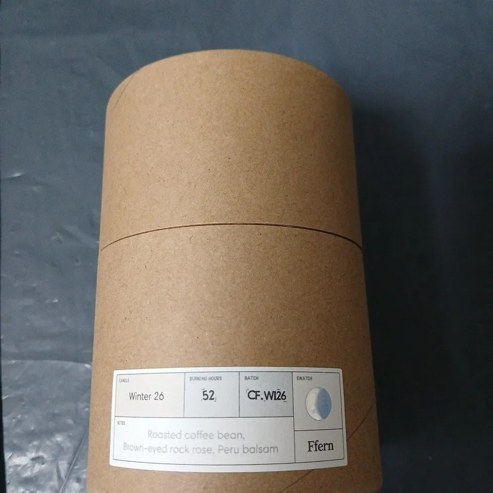 FFERN SCENTED CANDLE IN KRAFT CYLINDER – WINTER 26