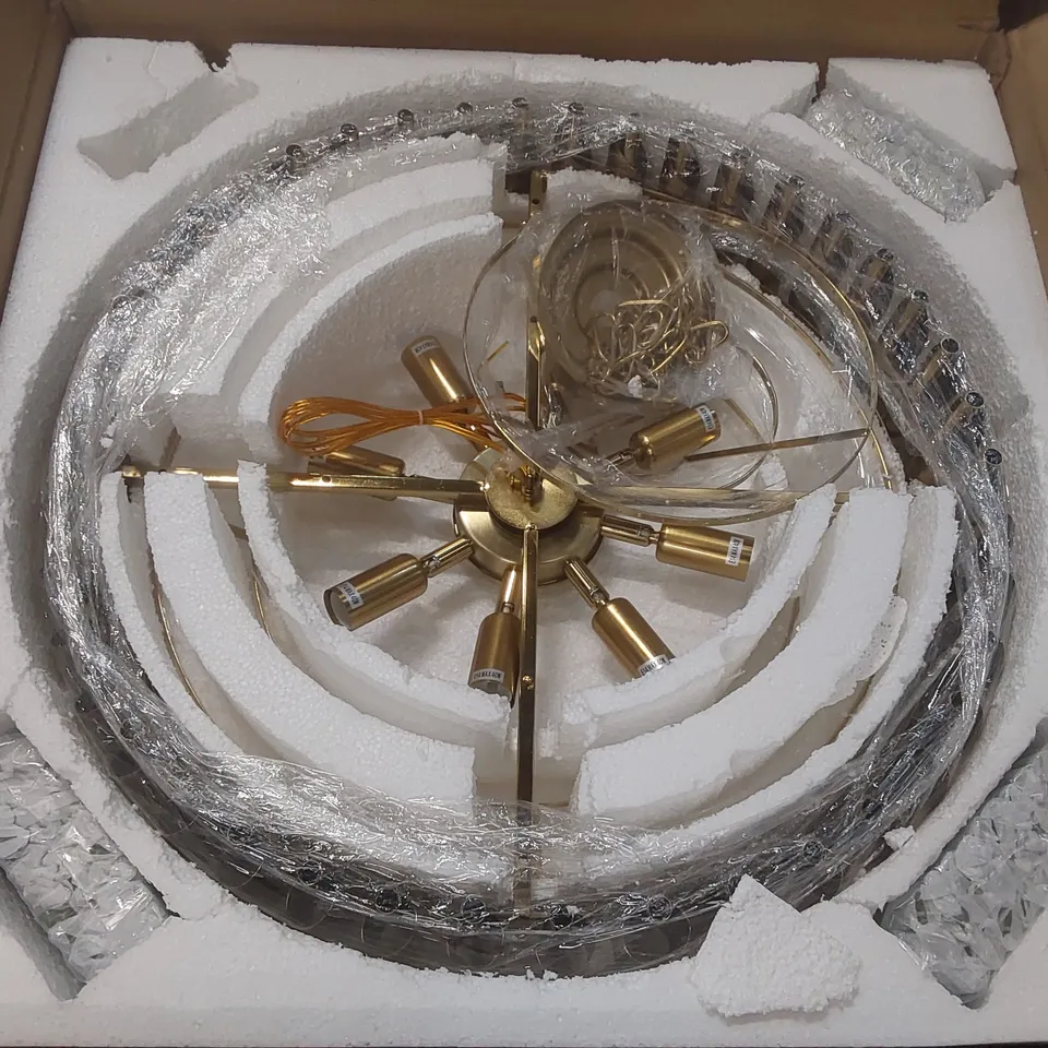 BOXED CRYSTAL CHANDELIER