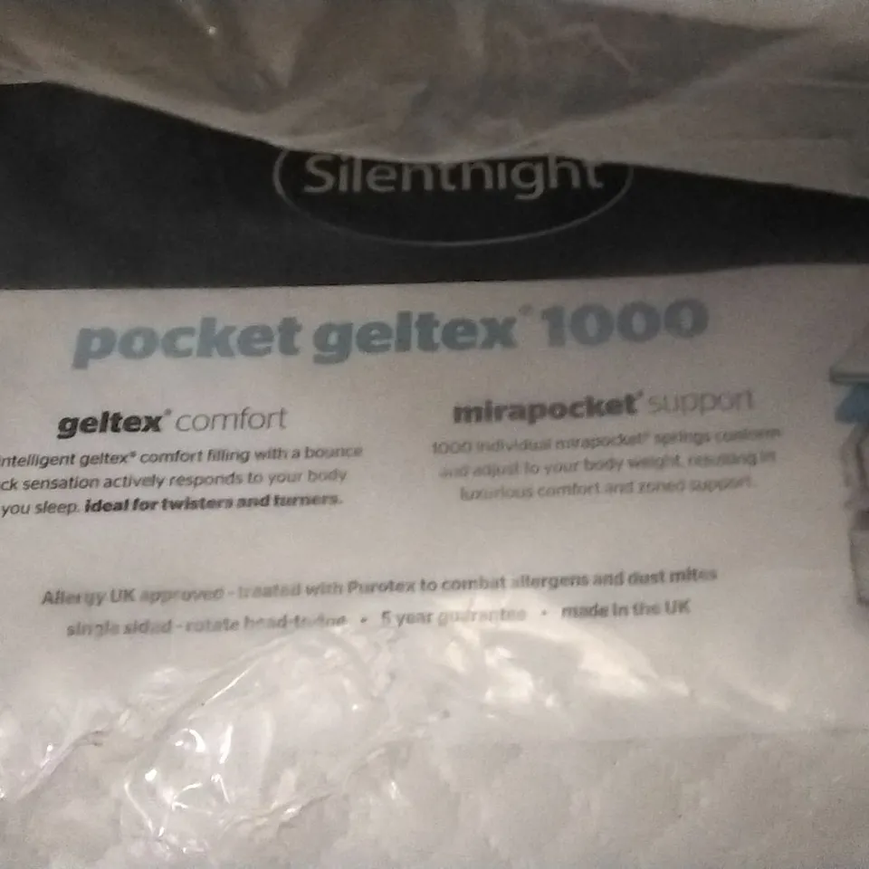 QUALITY BAGGED SILENTNIGHT POCKET GELTEX 1000 4'6FT MATTRESS