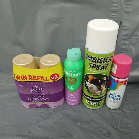 APPROXIMATELY 15 ASSORTED AEROSOL ITEMS IN INCLUDE DEODORANT, HAIR SPRAY, AIR FRESHENER ETC - COLLECTION ONLY