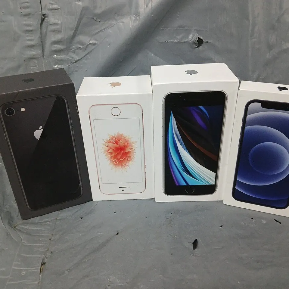 APPROXIMATELY 35 ASSORTED EMPTY IPHONE BOXES FOR VARIOUS MODELS
