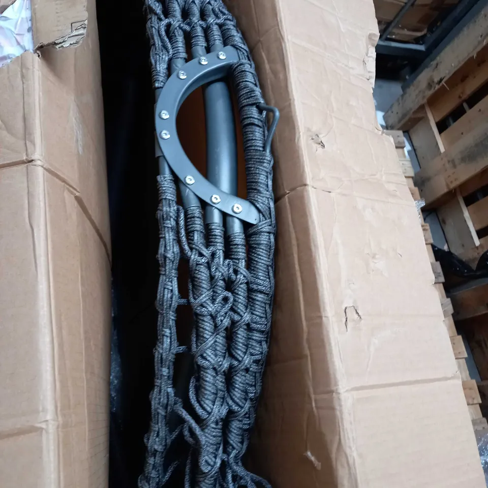 INNOVATORS ROUND IBIZA HANGING CHAIR, GREY [COLLECTION ONLY]