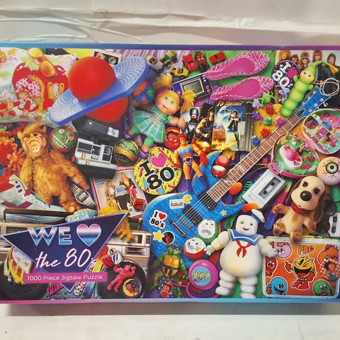 WE LOVE THE 80S – 1000 PIECE JIGSAW PUZZLE (BOXED)