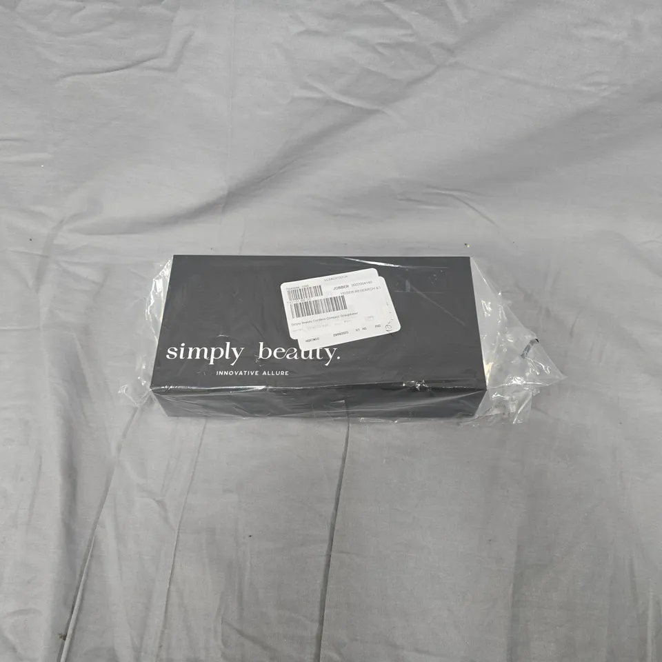 SIMPLY BEAUTY CORDLESS COMPACT STRAIGHTENER IN BLUE 