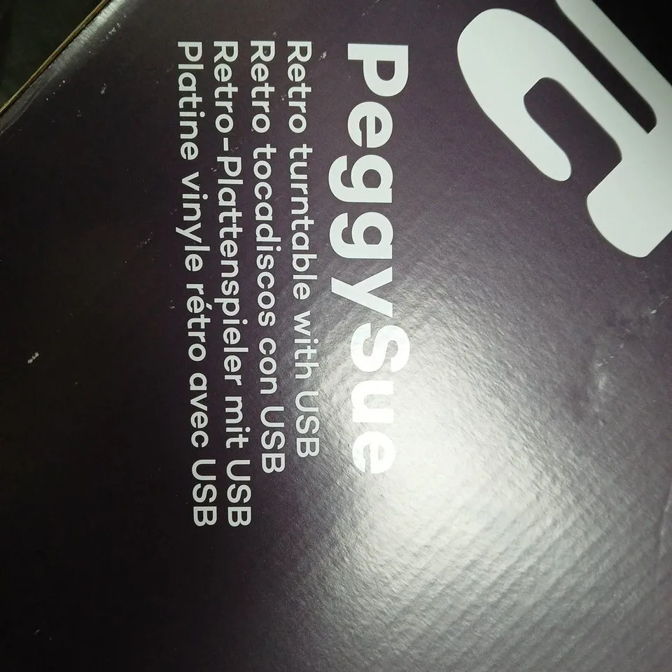 Nostalgia Retro Turntable – Portable USB Record Player in Black Case