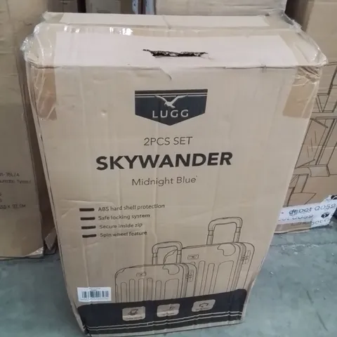 BOXED LUGG SKYWANDER 2PCS LUGGAGE SET  -MIDNIGHT BLUE-