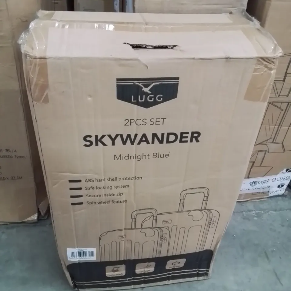 BOXED LUGG SKYWANDER 2PCS LUGGAGE SET  -MIDNIGHT BLUE-