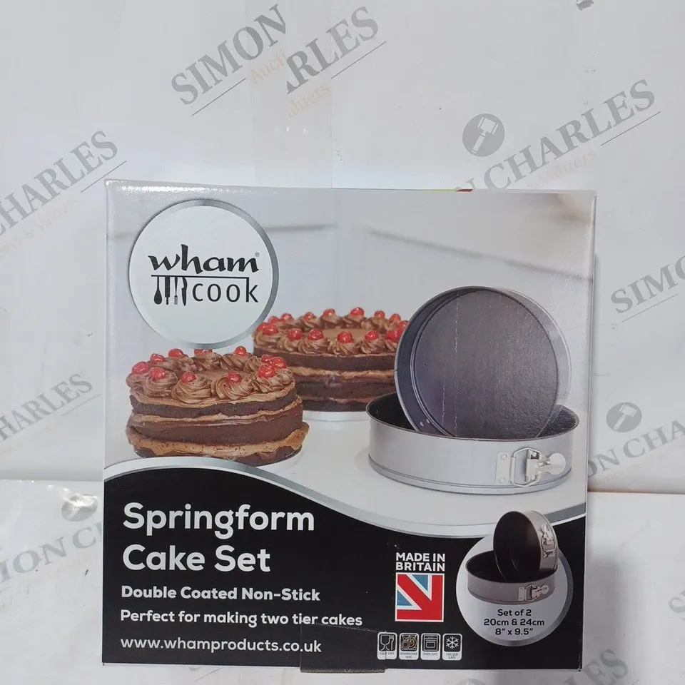 BOXED WHAM COOK SPRINGFORM CAKE SET - DOUBLE COATED NON STICK 