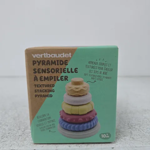 VERTBAUDET SENSORY STACKING PYRAMID – BABY TOY, 10M+
