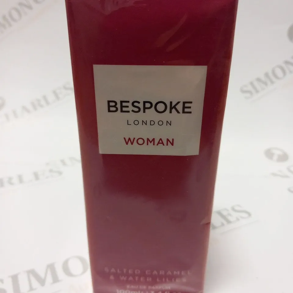 BOXED AND SEALED BESPOKE LONDON WOMAN SALTED CARAMEL AND WATER LILIES EAU DE PARFUM 100ML