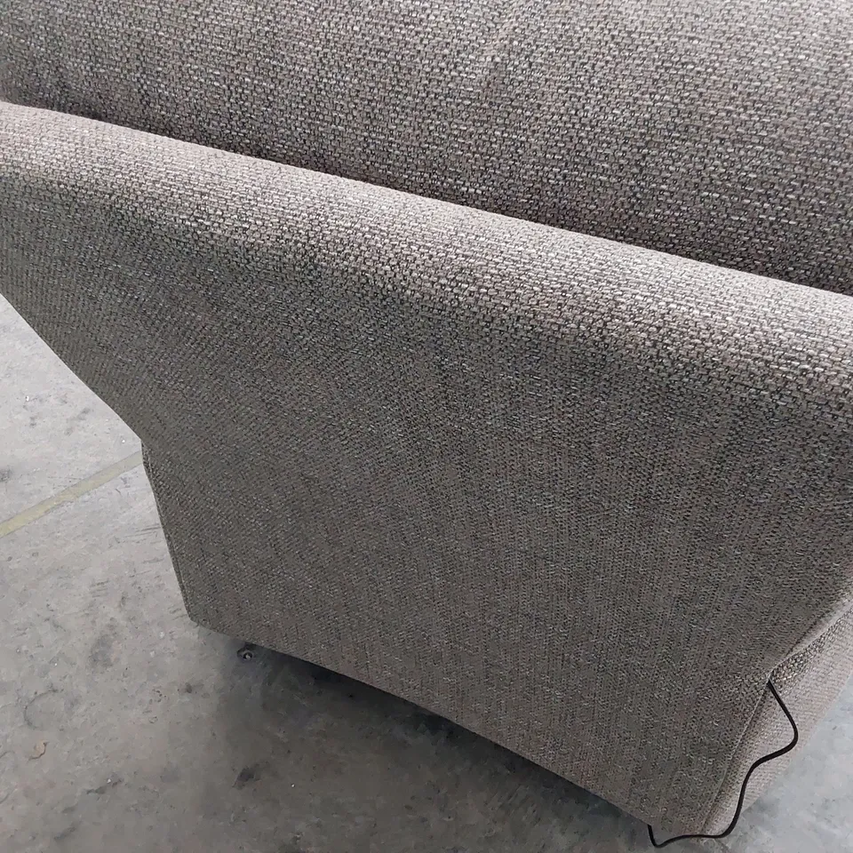 QUALITY BRITISH DESIGNER G PLAN POWER RECLINING EASY MOCCA FABRIC 