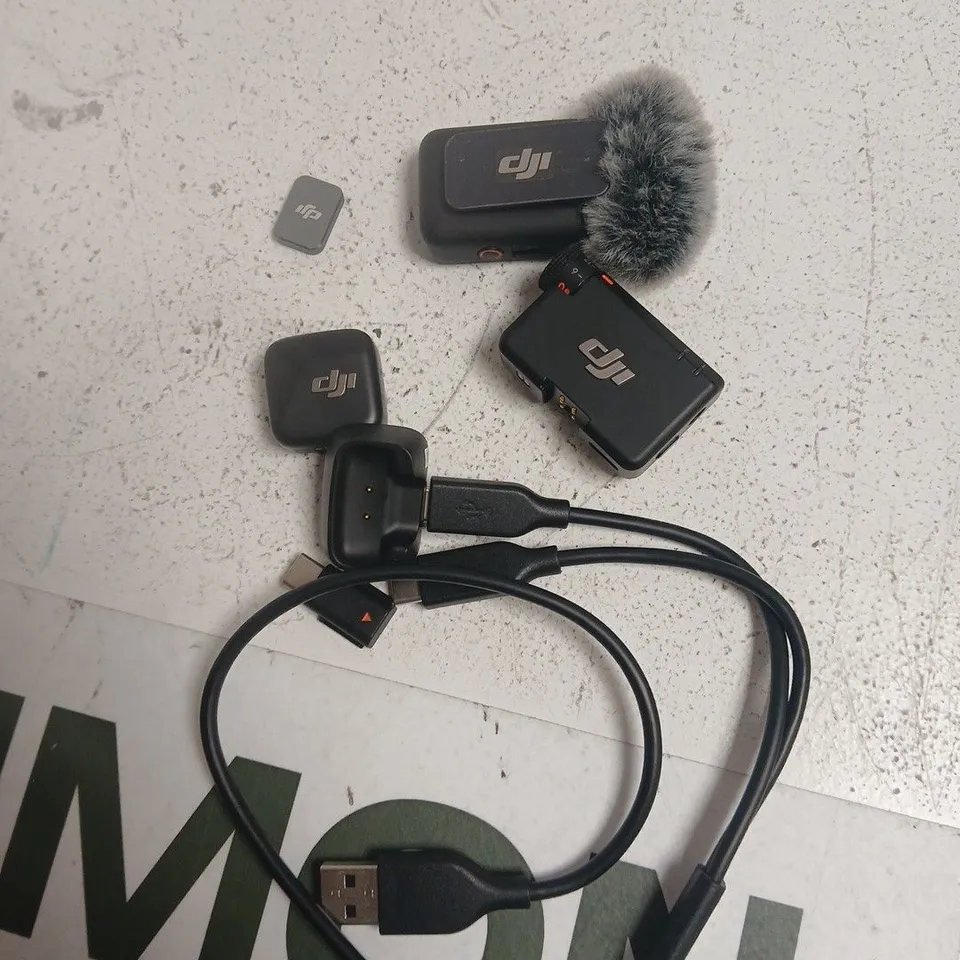 ASSORTMENT OF DJI MICROPHONE EQUIPMENT  