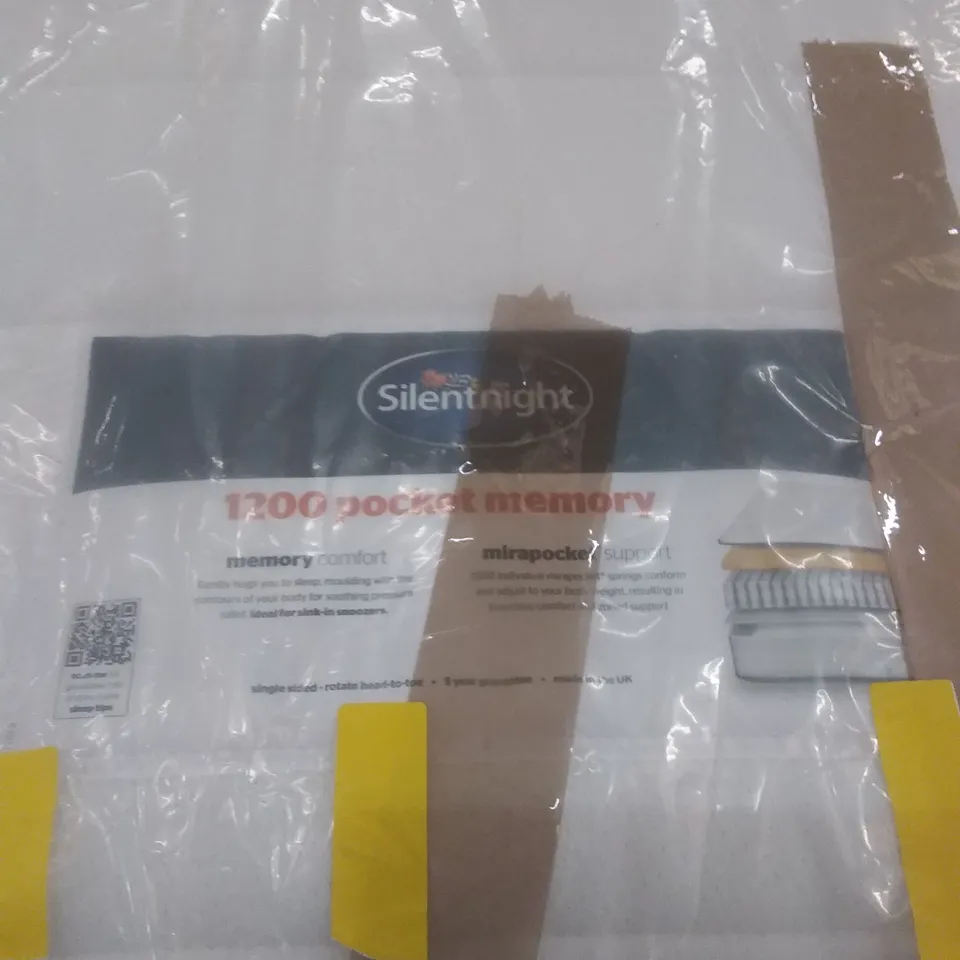 BAGGED SILENT NIGHT 1200 POCKET MEMORY FOAM KINGSIZE MATTRESS 