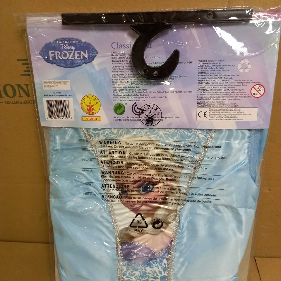 BOX OF APPROX 12 DISNEY FROZEN ELSA CLASSIC DRESS - SIZE 11-12