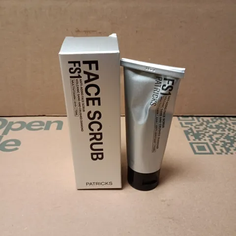 BOXED PATRICKS FS1 VOLCANIC SAND & CRUSHED DIAMOND FACE SCRUB (75ML)