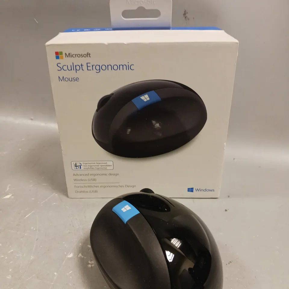 BOXED MICROSOFT SCULPT ERGONOMIC WIRELESS MOUSE 