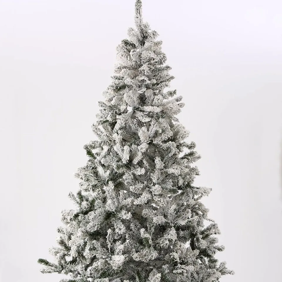 BOXED 8FT FLOCKED EMPEROR CHRISTMAS TREE - COLLECTION ONLY RRP £199.99