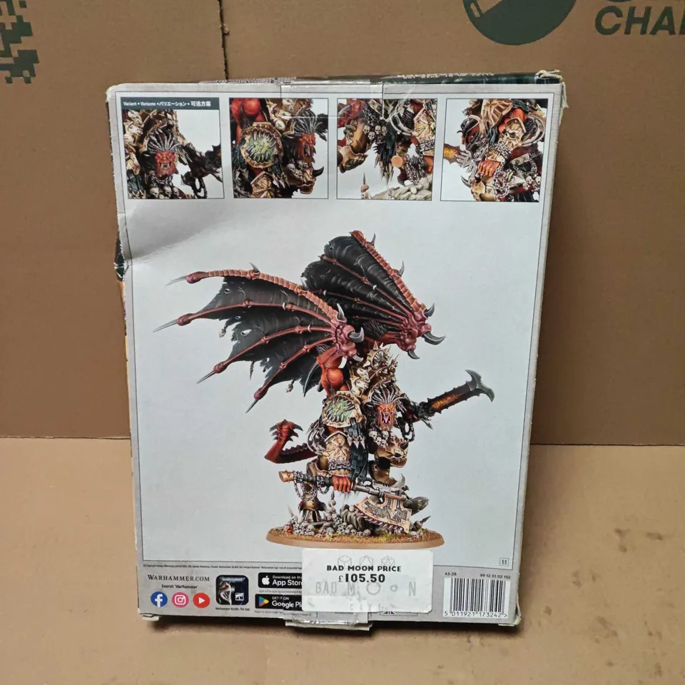 WARHAMMER 40,000 ANGRON - DAEMON PRIMARCH OF KHORNE, CITADEL MINIATURE KIT (UNASSEMBLED)