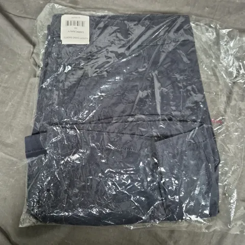 BAGGED RYDALE RUPERT CHINO SHORTS – DARK NAVY, UK 34