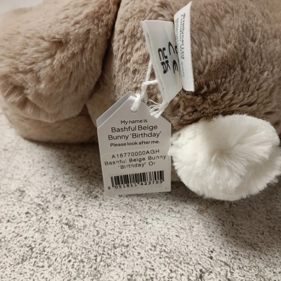 JELLYCAT LONDON BEIGE BUNNY PLUSH WITH TAGS