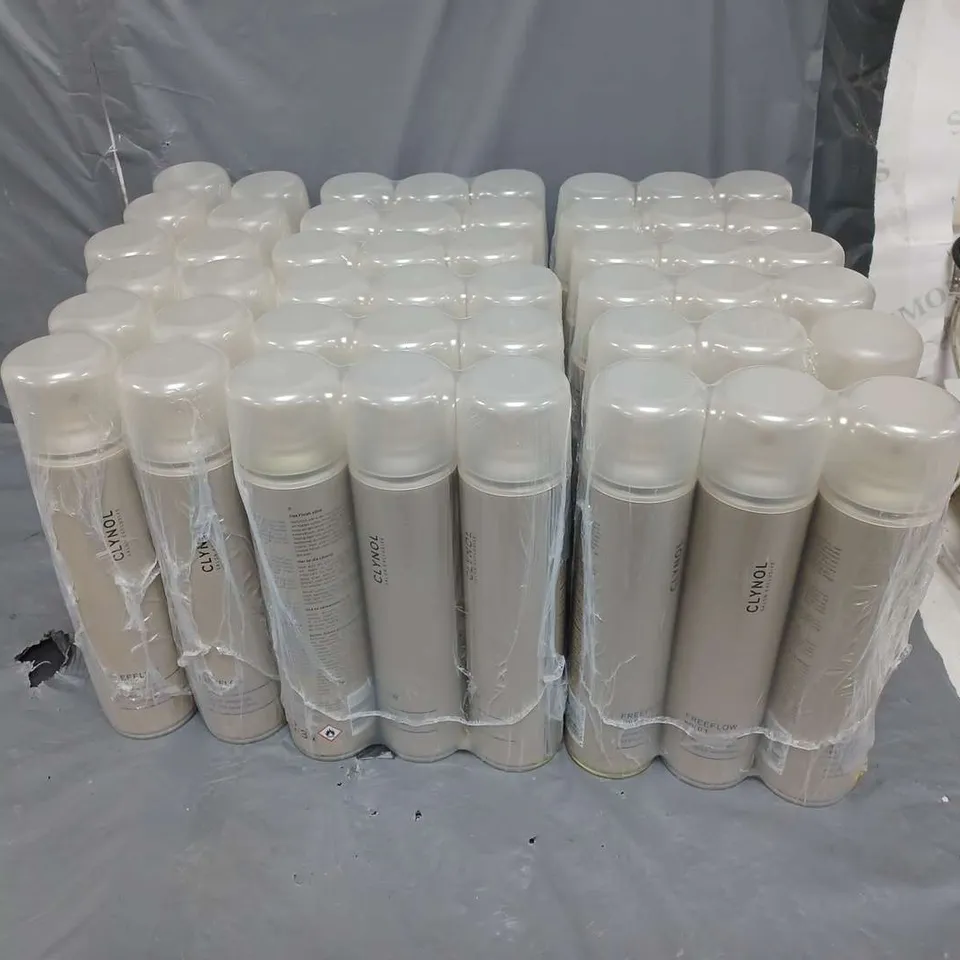 LOT OF APPROX 45 CLYNOL FREE FLOW HAIRSPRAYS