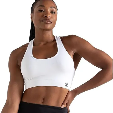 BRAND NEW DARE 2B WOMEN'S DON'T SWEAT IT SPORTS BRA WHITE SIZE 12