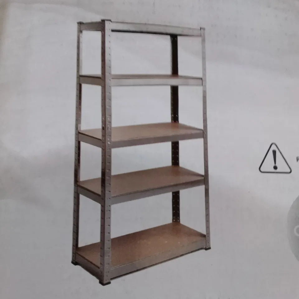 BOXED VIDA 5 SHELF SHELVING UNIT 