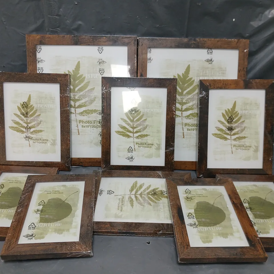 BOXED SONGMICS PHOTO FRAME SET (10 FRAMES)