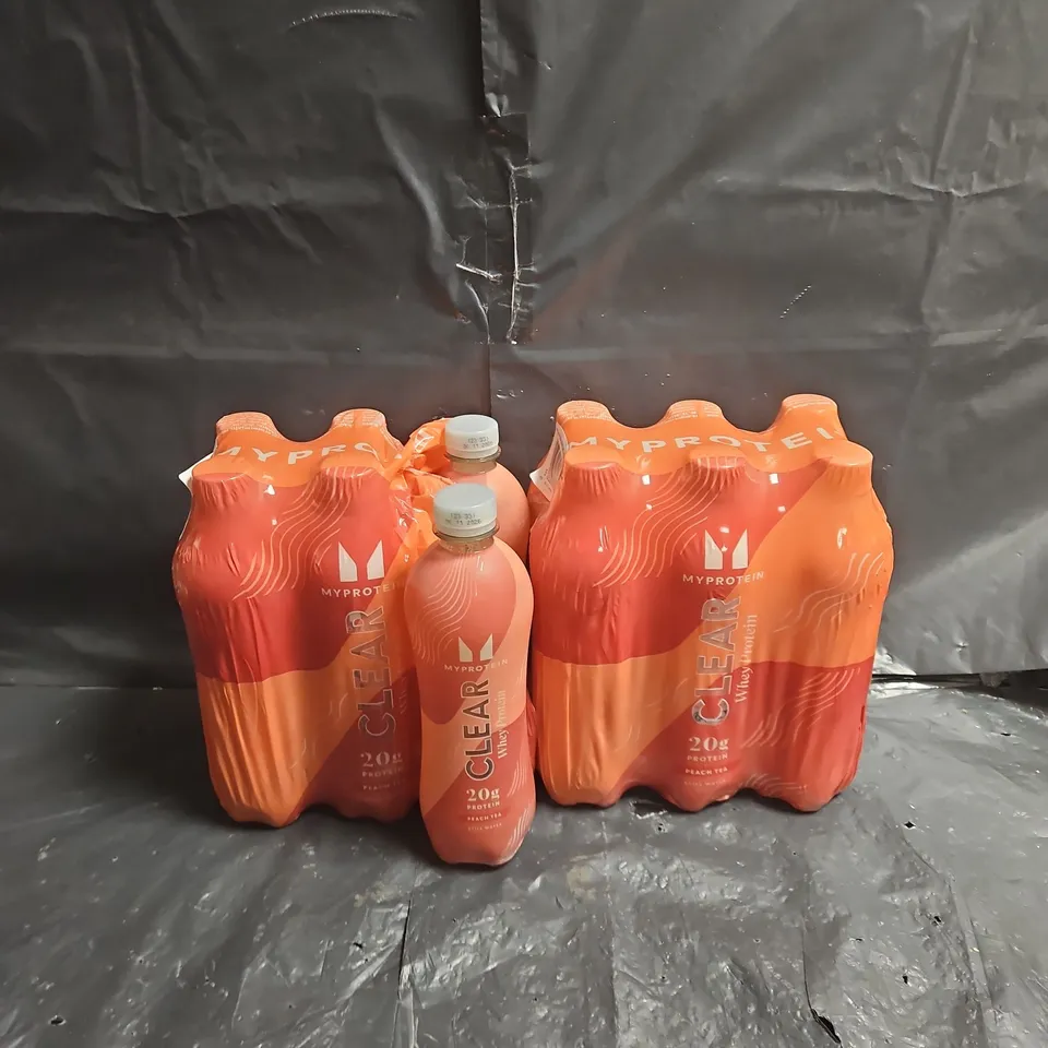 MYPROTEIN PROTEIN WATER PEACH TEA 12X500ML – 20G PROTEIN PER BOTTLE