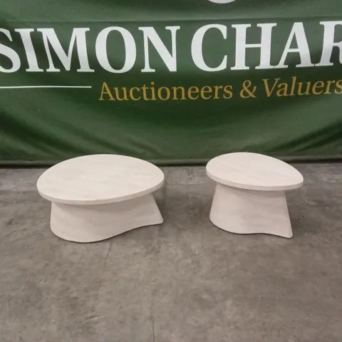 SET OF 2 FOSSIL COFFEE TABLES