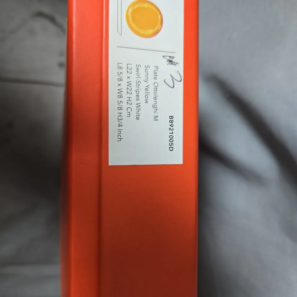 OTTOLENGHI FOR SERAX PLATE – SUNNY YELLOW, SET OF 3  BOXED