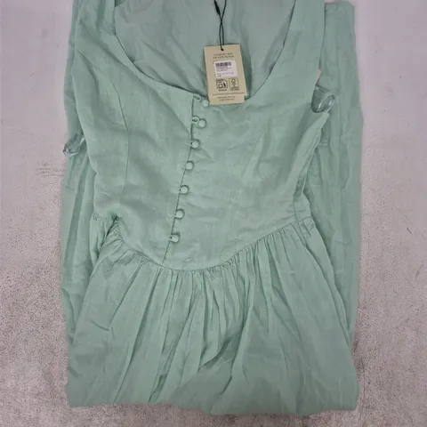 NOBODY'S CHILD CORA MIDI DRESS IN GREEN SIZE UK 8