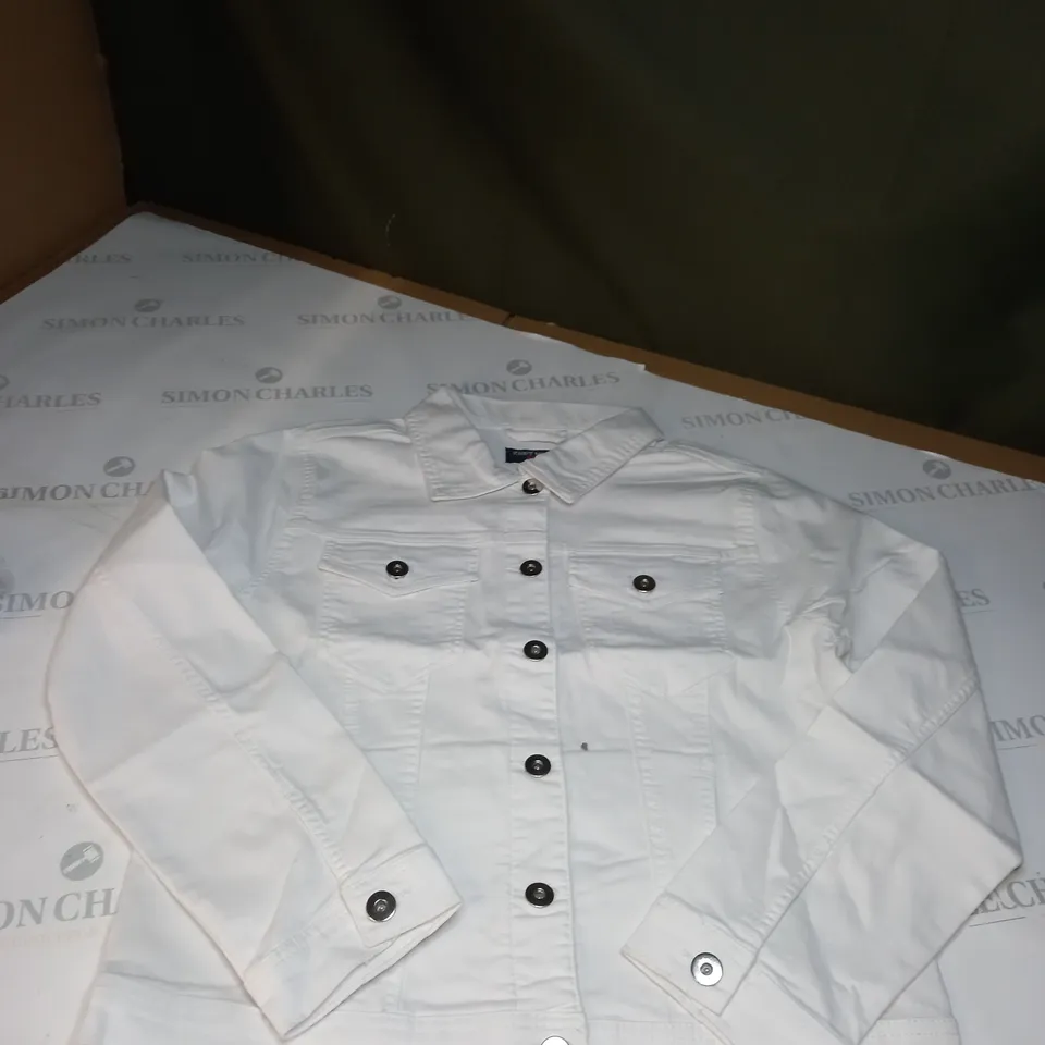 MEDIUM WHITE KURT MULLER DENIM JACKET