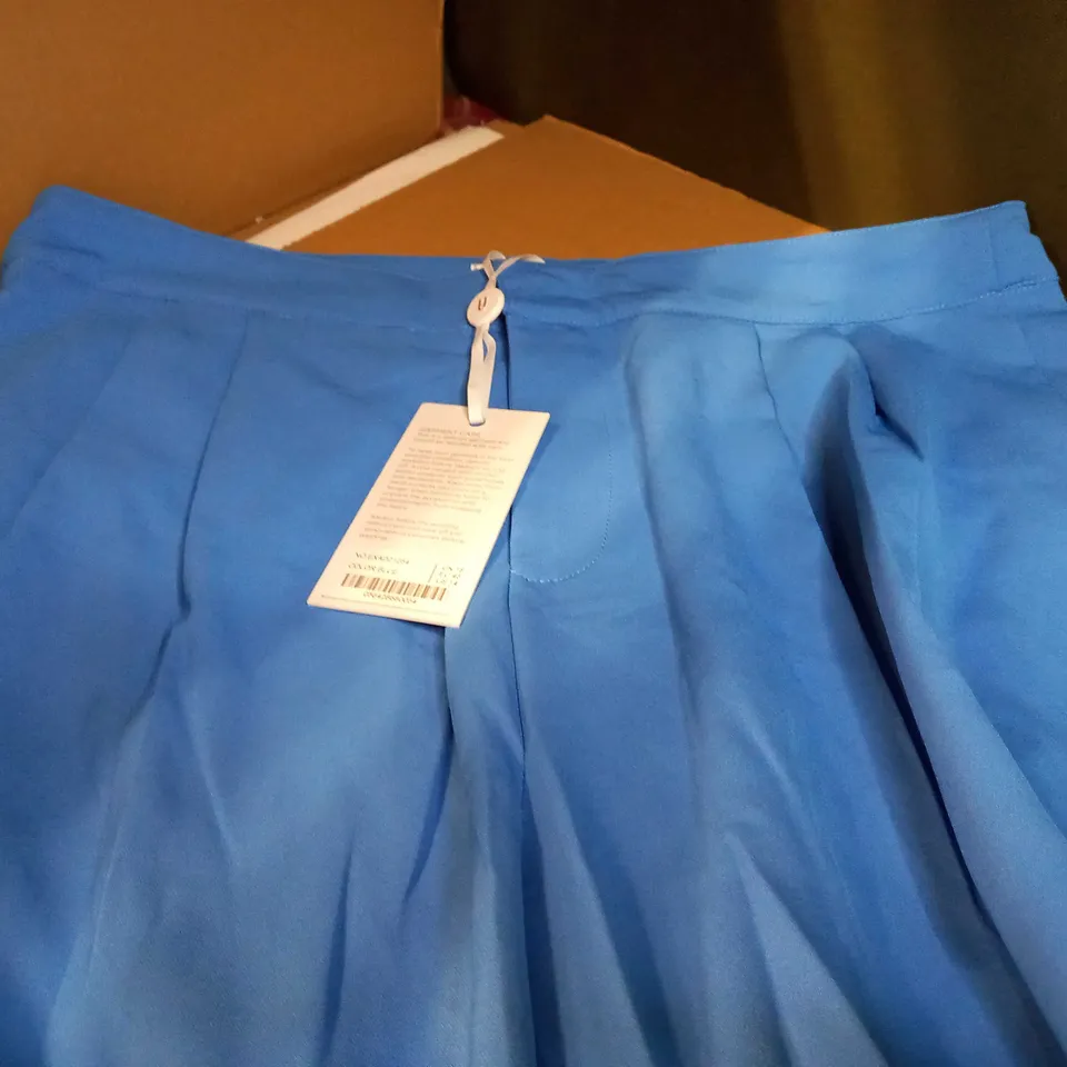 FOREVER UNIQUE BLUE BUTTON CUFFED SUIT TROUSERS - SIZE 18
