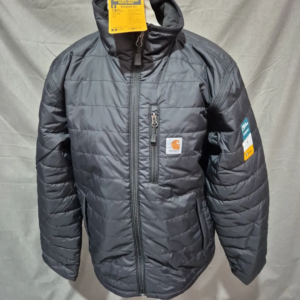 CARHARTT RAIN DEFENDER LIGHTWEIGHT JACKET IN BLACK SIZE S