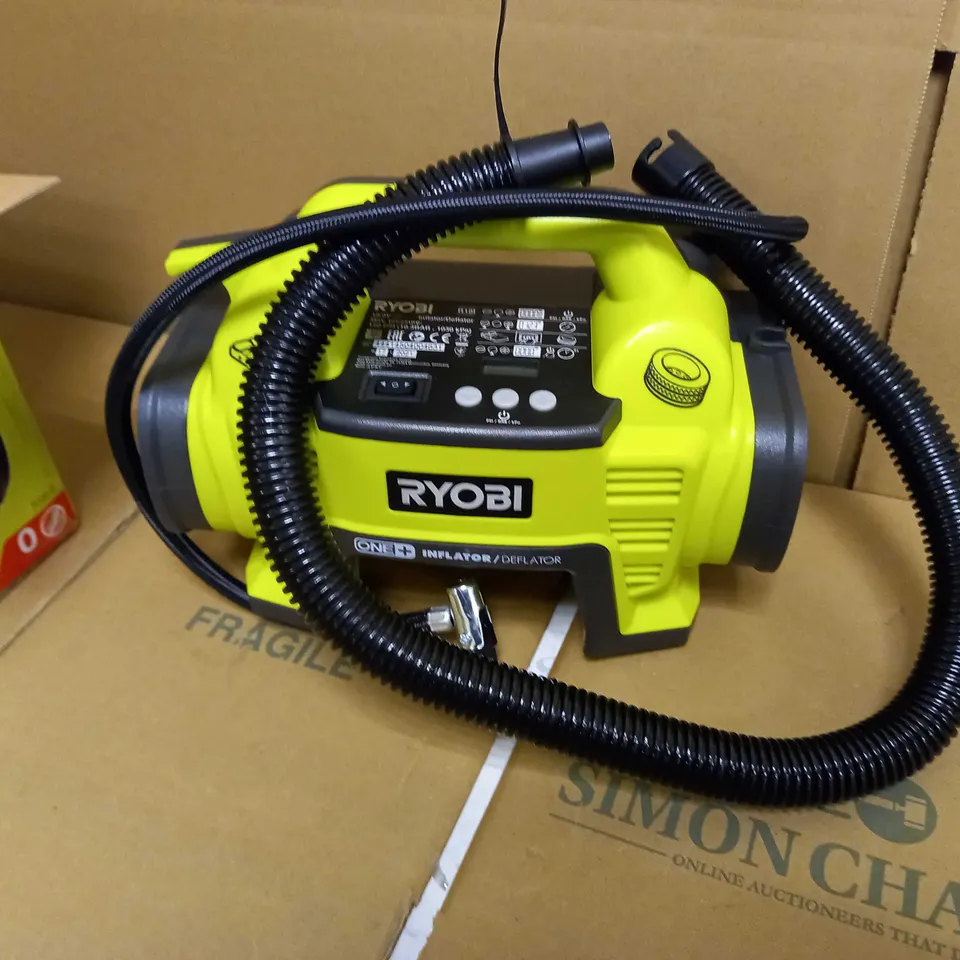 RYOBI ONE+ INFLATOR/DEFLATOR 18V