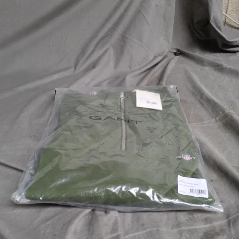 GANT REG SHIELD HALF ZIP SWEAT COUNTRY GREEN XXL BAGGED WITH TAGS