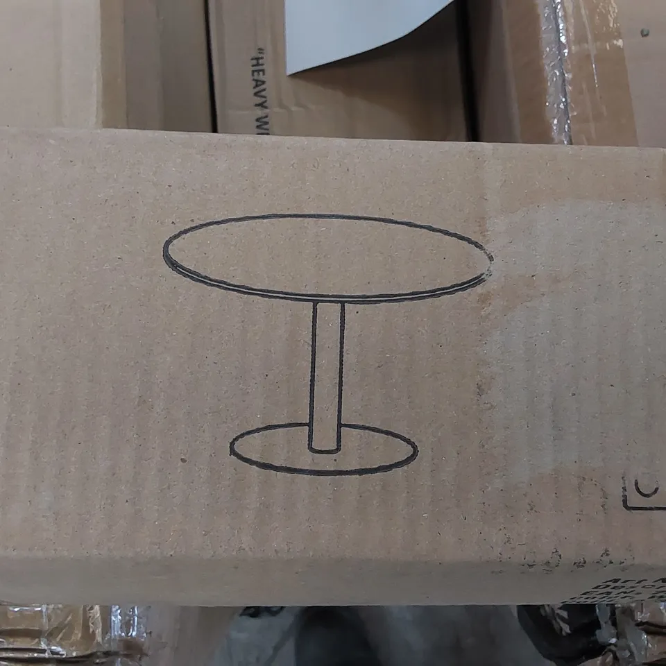 BOXED RAZZI 106cm DINING TABLE (3 BOXES)
